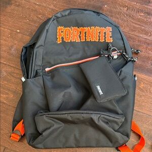 Black and Orange Fortnite Backpack